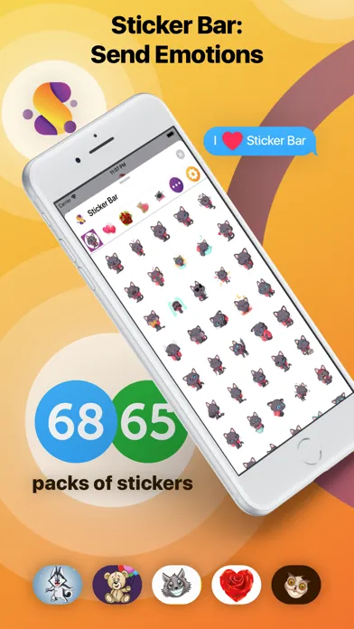 Sticker Bar: Send Еmotions! Screenshots