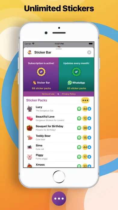 Sticker Bar: Send Еmotions! Screenshots