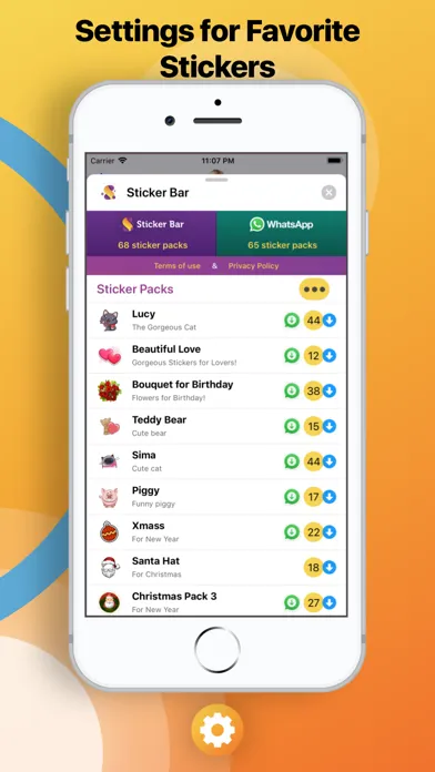 Sticker Bar: Send Еmotions! Screenshots