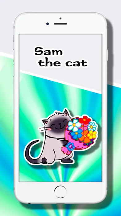 Captures d'écran de Cat Stickers: Fat Sam