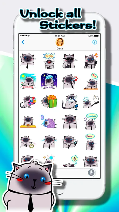 Captures d'écran de Cat Stickers: Fat Sam