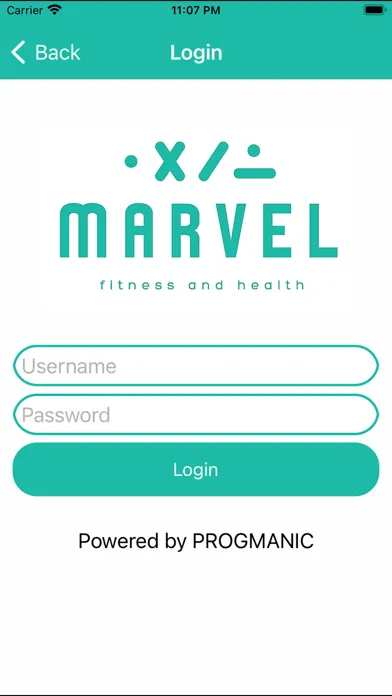 Tangkapan skrin Marvel Fitness