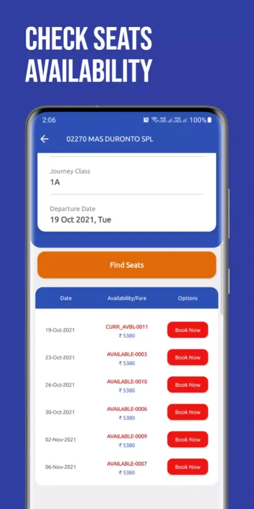 Train Ticket Booking App Ekran Görüntüleri