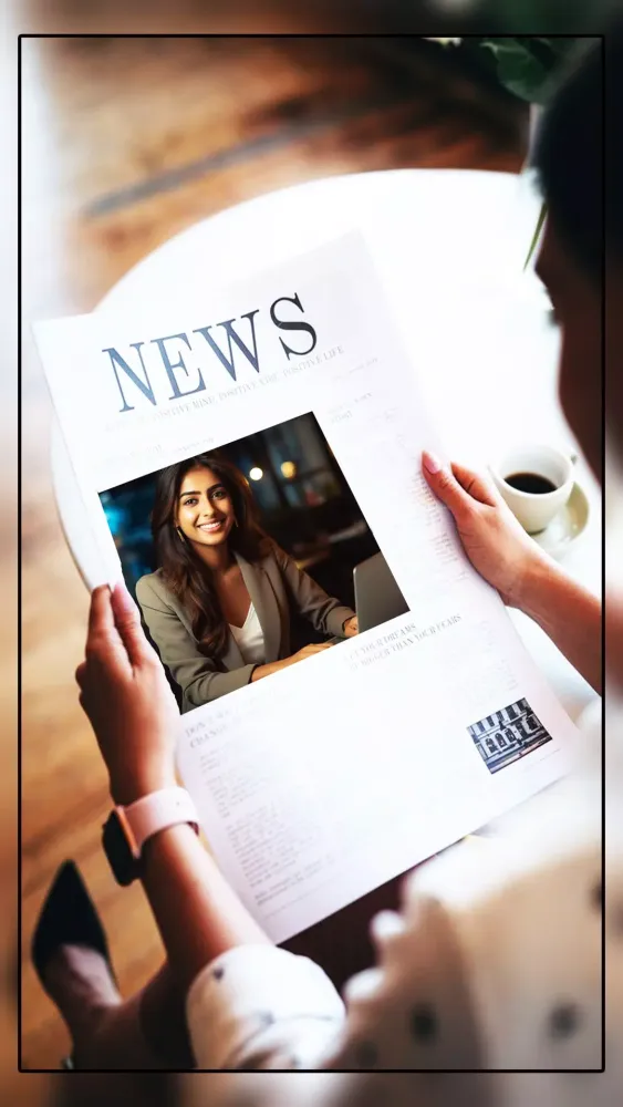 News Paper Photo Frames/Editor Screenshots