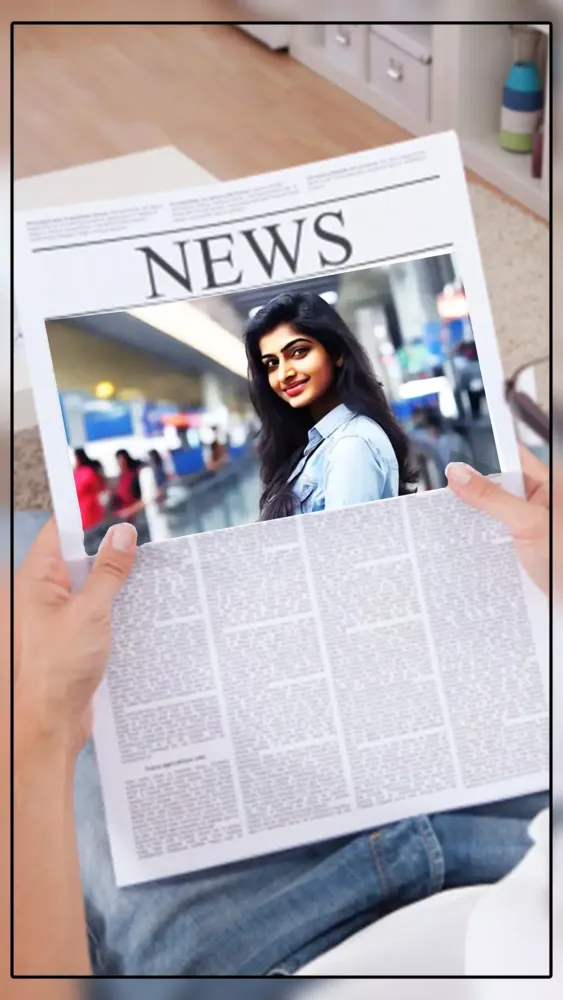 News Paper Photo Frames/Editor Screenshots