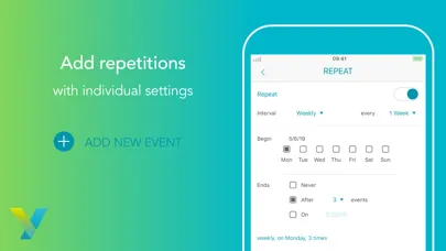 Yaca: Yet another calendar app Screenshots