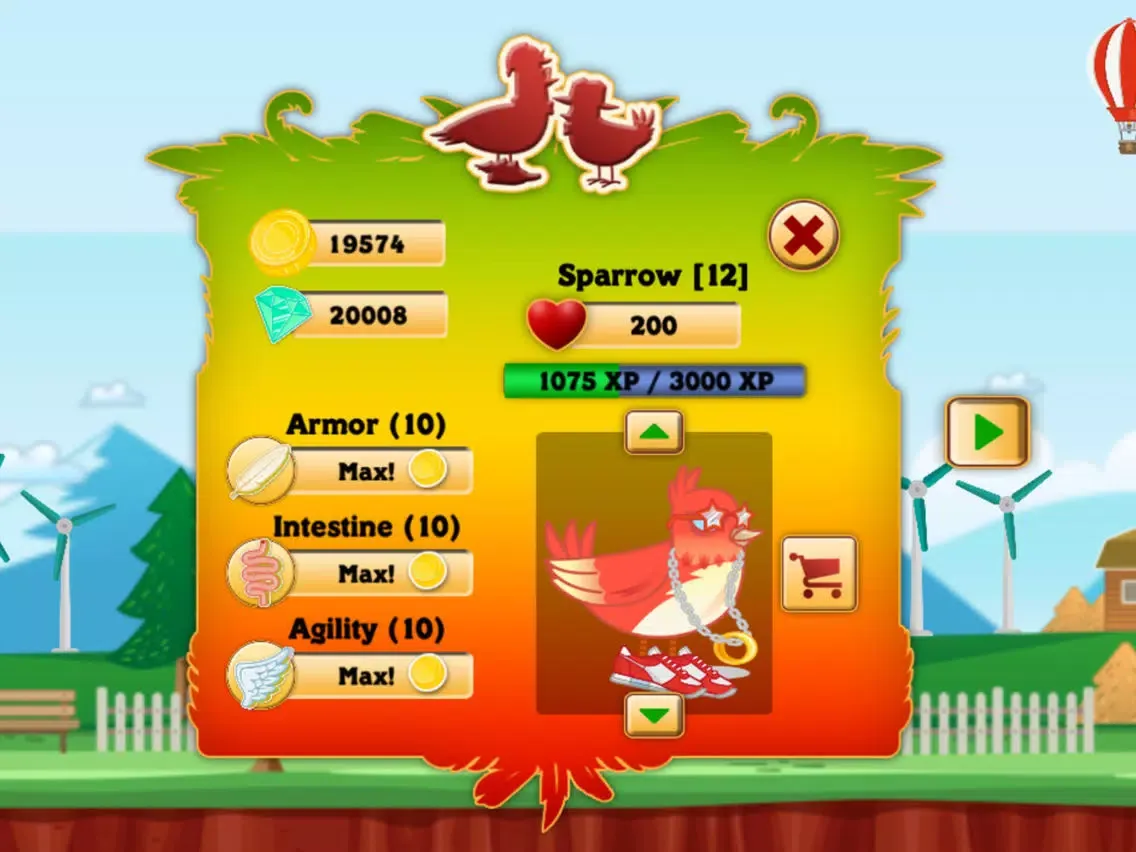 ภาพหน้าจอของ Pooping Birds: Diving Dumper iPad 