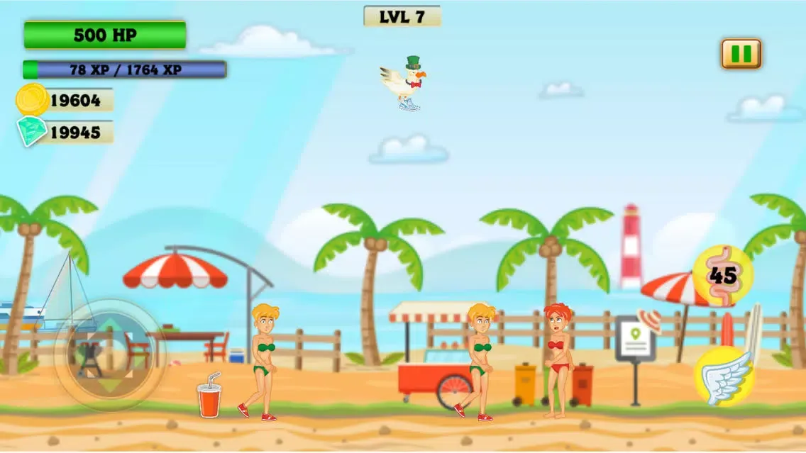ภาพหน้าจอของ Pooping Birds: Diving Dumper