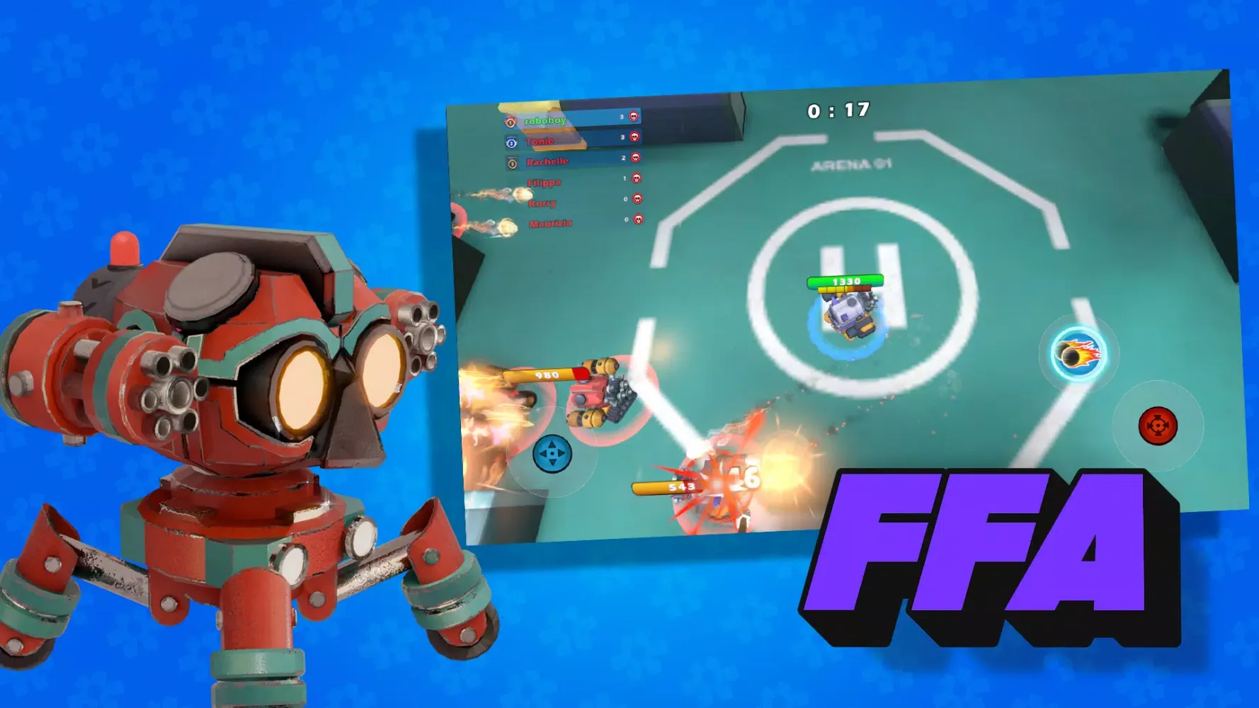 RoboRoar: Battle Arena Game Ekran Görüntüleri