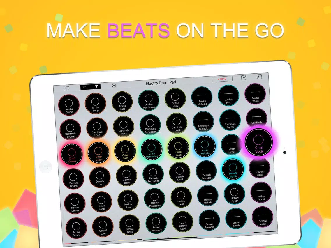 Capturas de pantalla de Beat Looper Pro-Beat Maker iPad 