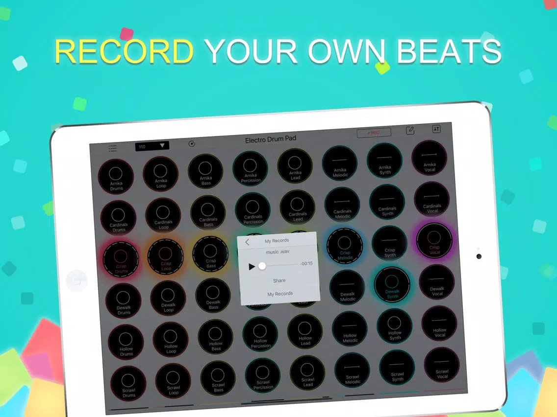 Capturas de pantalla de Beat Looper Pro-Beat Maker iPad 