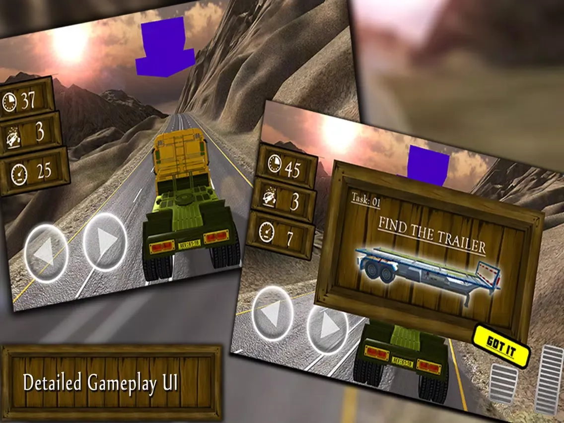 Zrzuty ekranu Cargo truck driving simulator iPad 