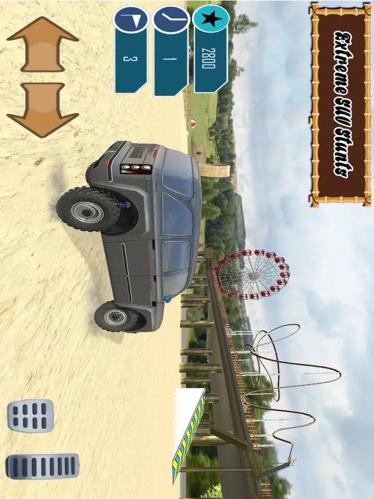 Beach SUV jeep Stunts Driving iPad  Ekran Görüntüleri