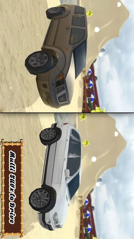 Beach SUV jeep Stunts Driving Ekran Görüntüleri
