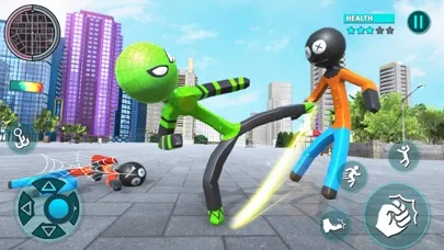 Ảnh chụp màn hình của Grand Stickman City Hero Game