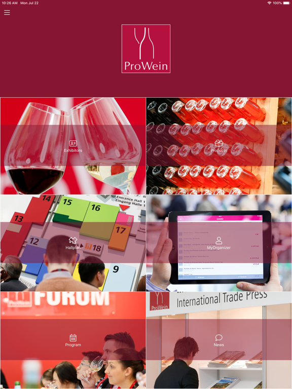 ProWein iPad  Screenshots