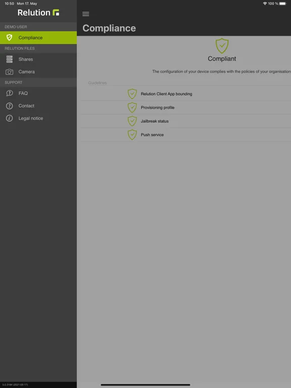 Relution iPad  سکرین شاٹس