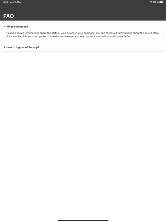 Relution iPad  سکرین شاٹس