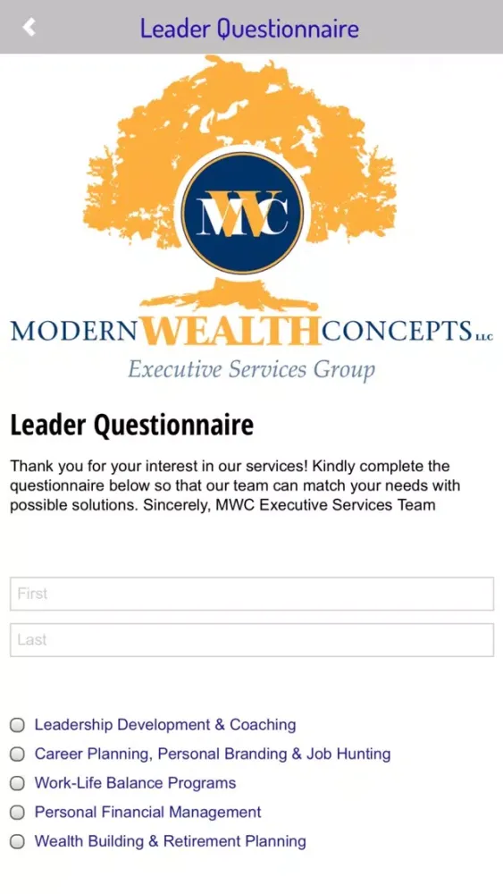 MWC Executive スクリーンショット