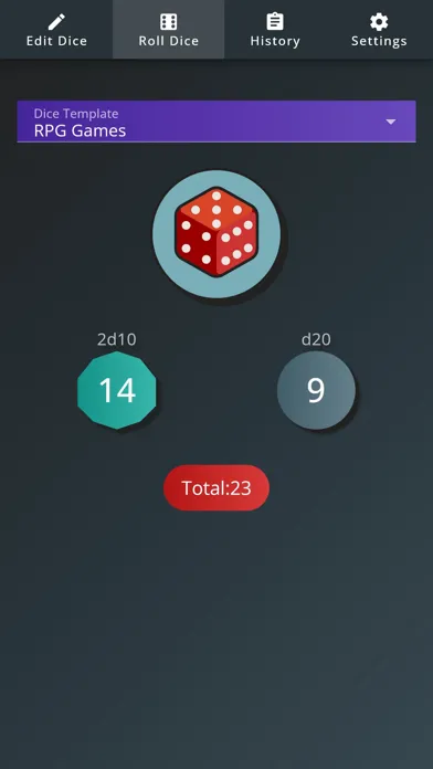 My Dice Roller سکرین شاٹس