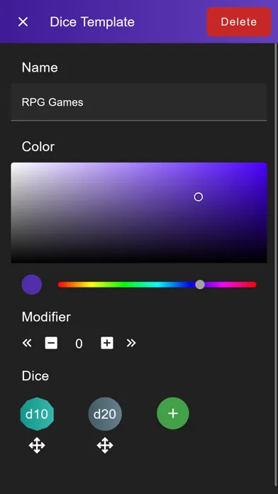 My Dice Roller سکرین شاٹس
