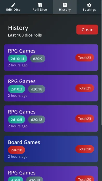 My Dice Roller سکرین شاٹس