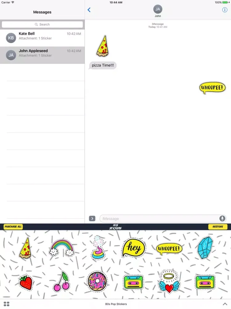 80s Pop Stickers iPad  स्क्रीनशॉट
