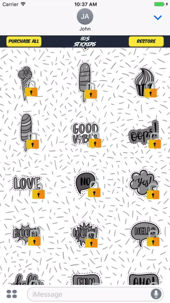 80s Pop Stickers स्क्रीनशॉट