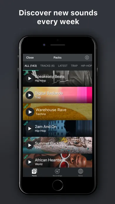 Beat snap 2 -music maker remix سکرین شاٹس