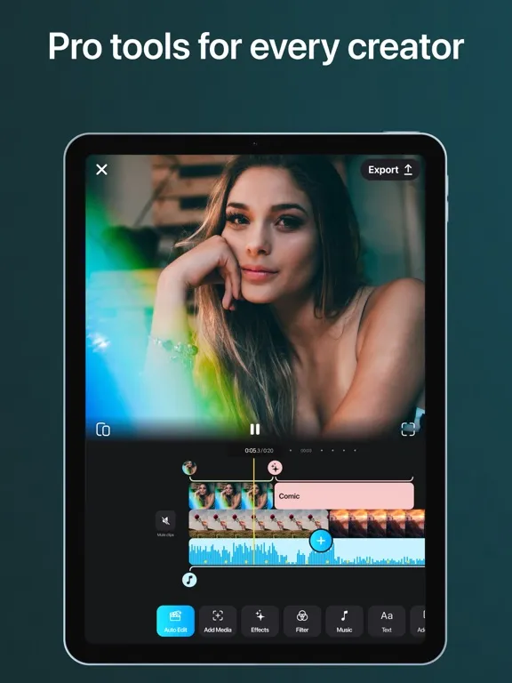 Tangkapan layar SnapCut: AI Video Editor Maker iPad 