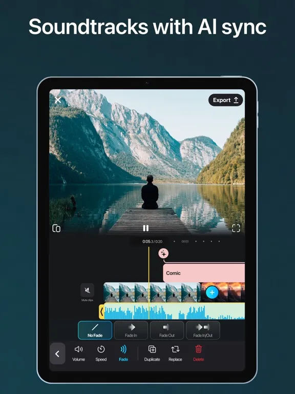 Tangkapan layar SnapCut: AI Video Editor Maker iPad 