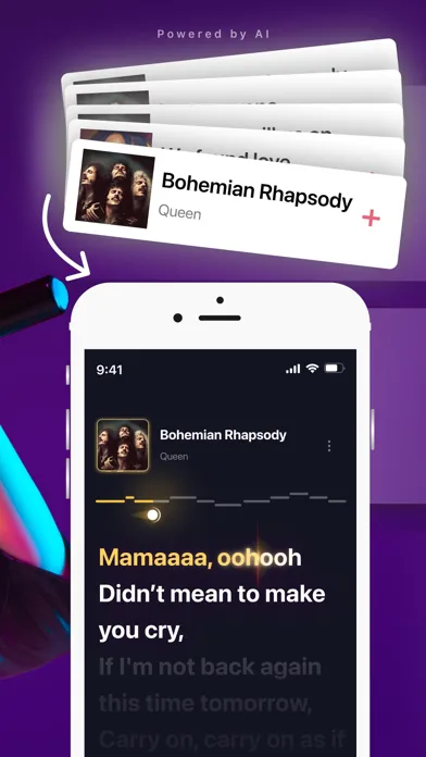 Zrzuty ekranu Yousing AI Karaoke Songs
