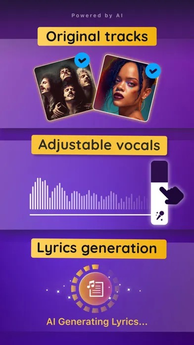 Zrzuty ekranu Yousing AI Karaoke Songs
