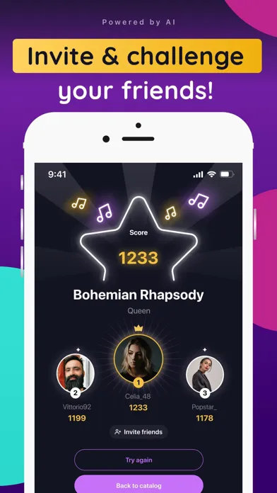 Zrzuty ekranu Yousing AI Karaoke Songs