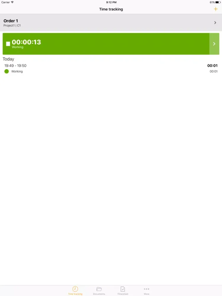 Capturas de pantalla de Mobile Worker - Timesheet iPad 