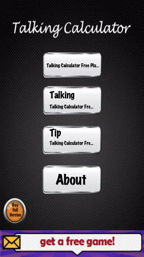 Screenshot di Talking calculator HD+