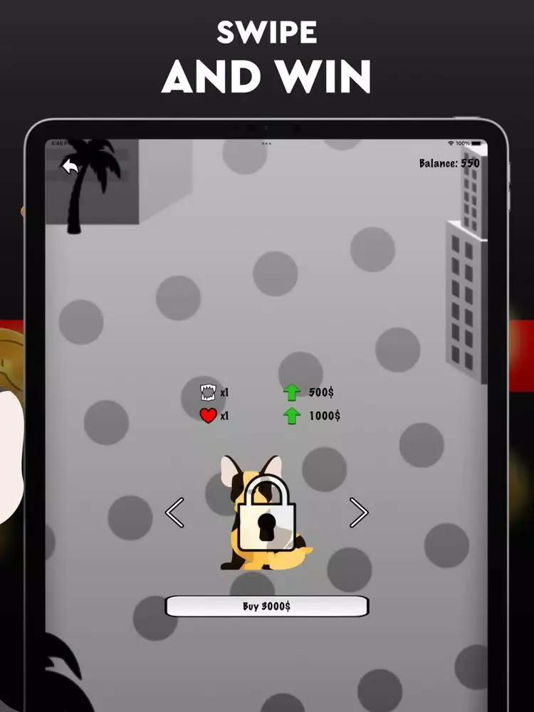 Tangkapan layar Boo-dog iPad 