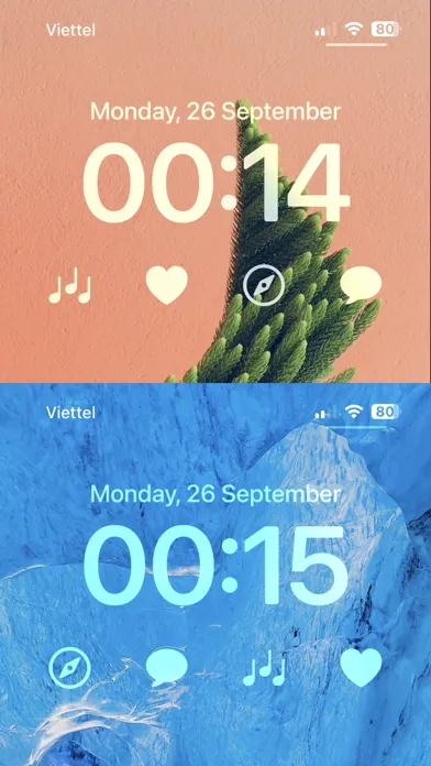 ภาพหน้าจอของ App Launcher Lockscreen Widget