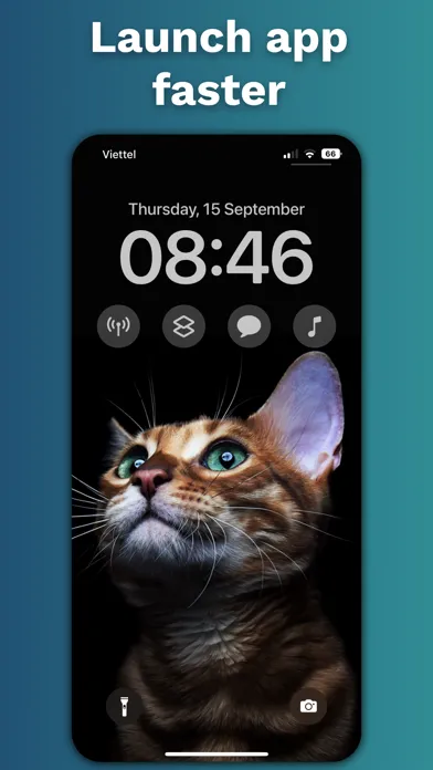 ภาพหน้าจอของ App Launcher Lockscreen Widget