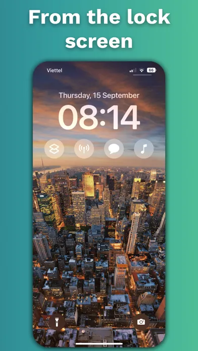 ภาพหน้าจอของ App Launcher Lockscreen Widget