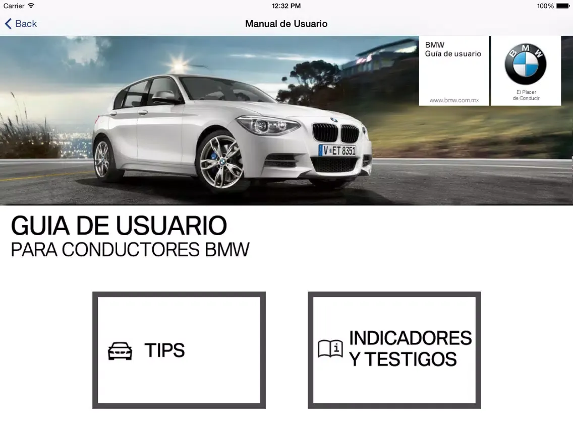 BMW Insurgentes iPad  স্ক্রিনশট
