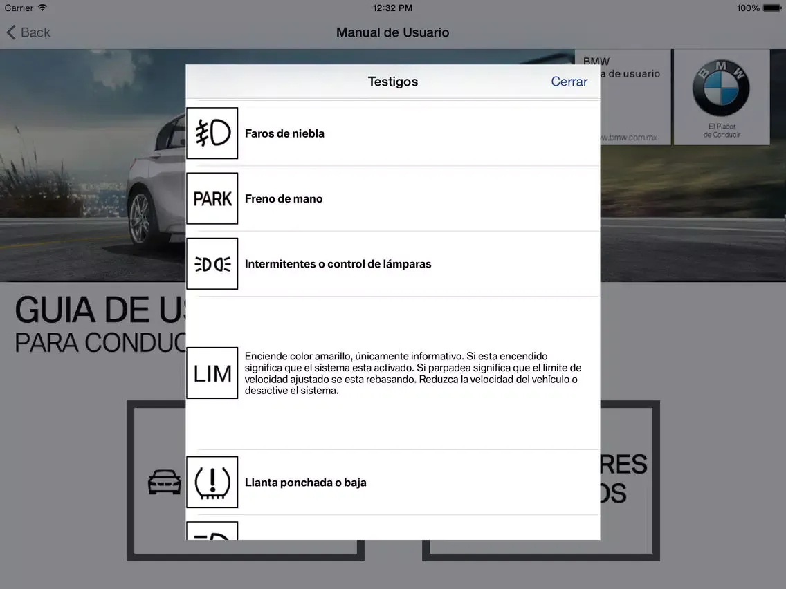 BMW Insurgentes iPad  স্ক্রিনশট