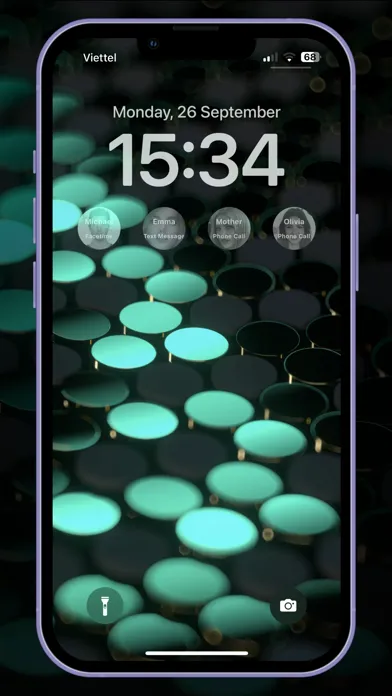 تصاویر Contact Lockscreen Widget Pro