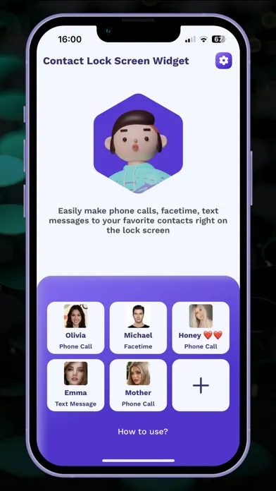 تصاویر Contact Lockscreen Widget Pro
