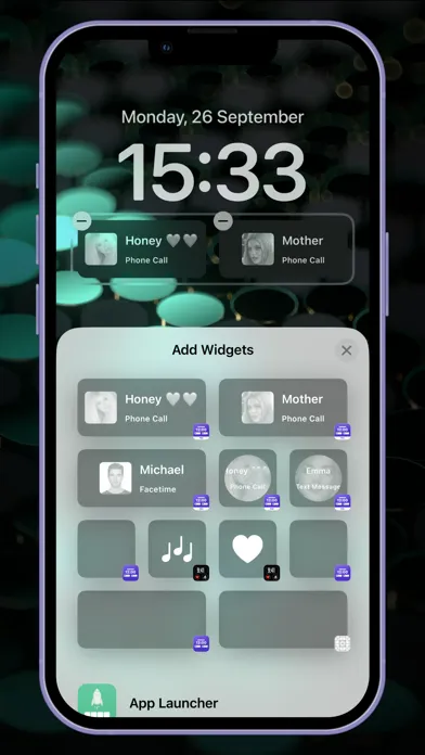 تصاویر Contact Lockscreen Widget Pro