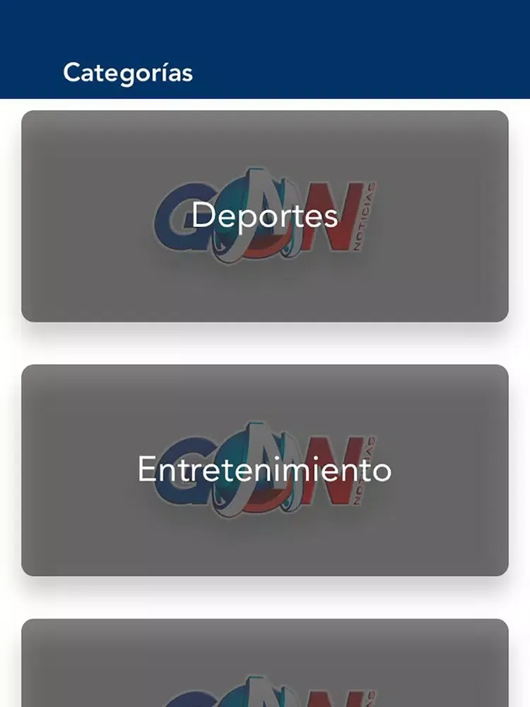 Screenshot di GMN iPad 