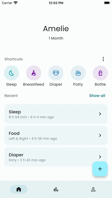 Baby Tracker: Sleep & Feeding سکرین شاٹس