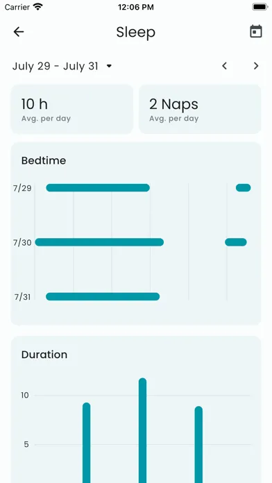 Baby Tracker: Sleep & Feeding سکرین شاٹس
