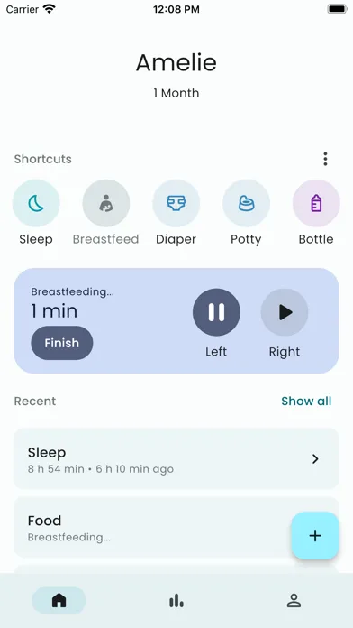 Baby Tracker: Sleep & Feeding سکرین شاٹس