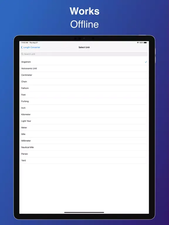 Unit Converter & Conversion iPad  Ekran Görüntüleri